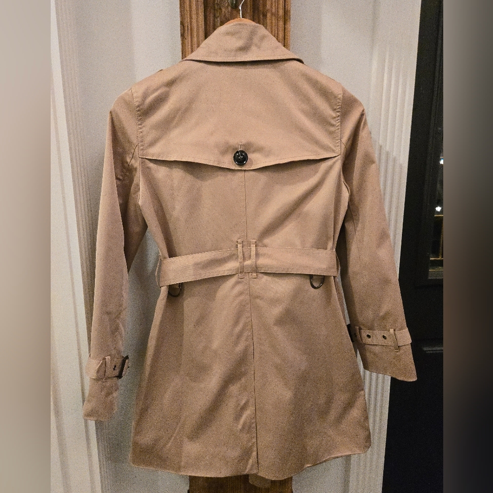 Burberry London Copycat Trench Coat S Beige Nova Check Belted - Picture 6 of 9
